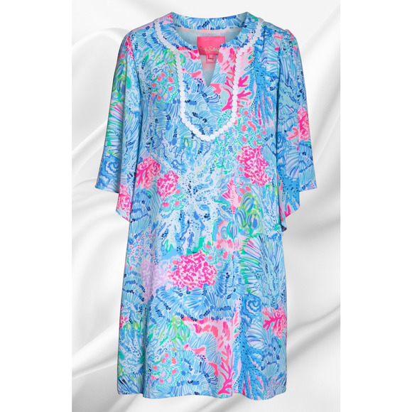 (60% OFF) NWT! - Lilly Pulitzer Delancey XXS - SMALL Dress Pastel XXS MSRP $198 - Picture 2 of 5